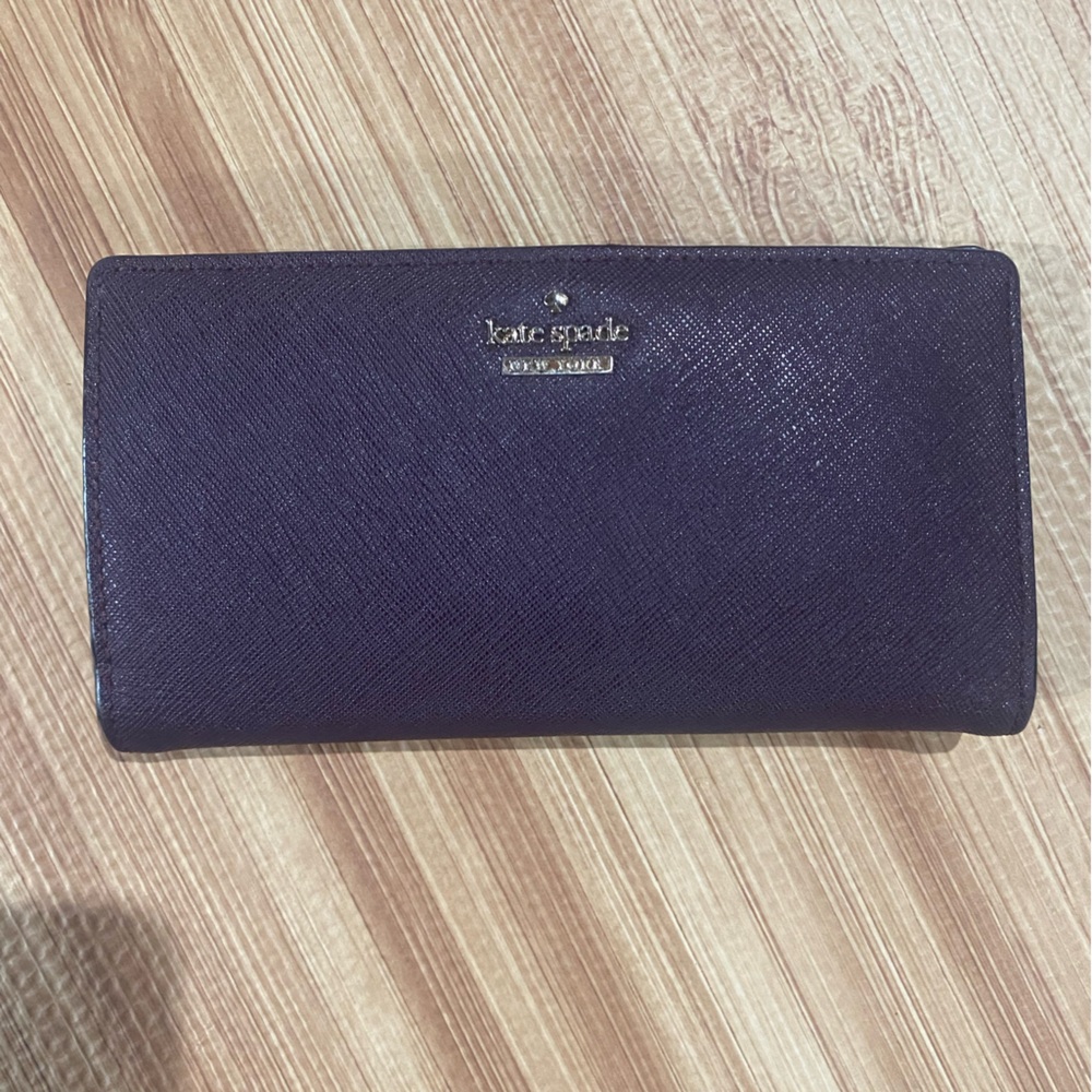 Kate Spade Madison Wallet in Deep Plum